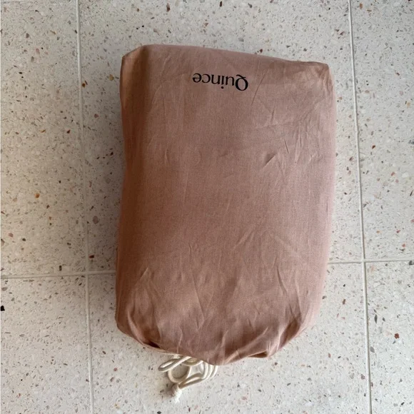 Quince European Linen Sheet Set (with flat sheet) Queen Desert Sunset. NWOT - Picture 6 of 7